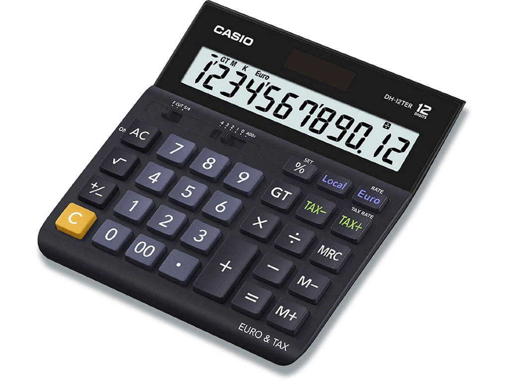Regnemaskine, Kontor, 12 cifre, Casio DH-12TER
