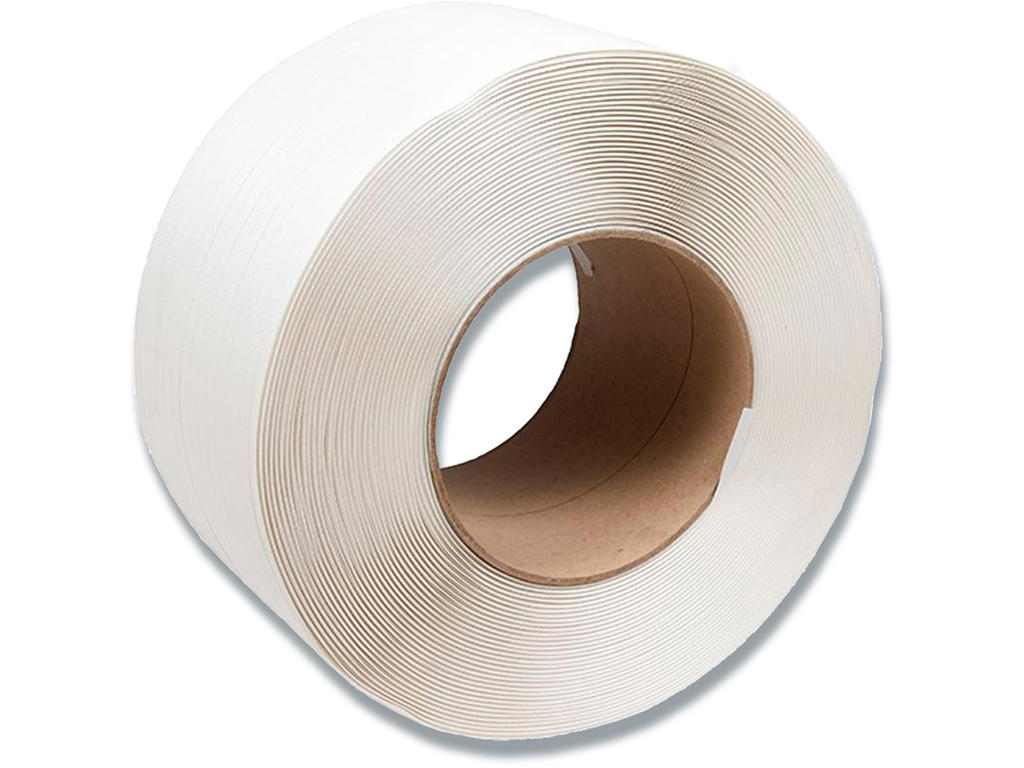 Pakkebånd 12mm x 0,55/200/3000m HVID