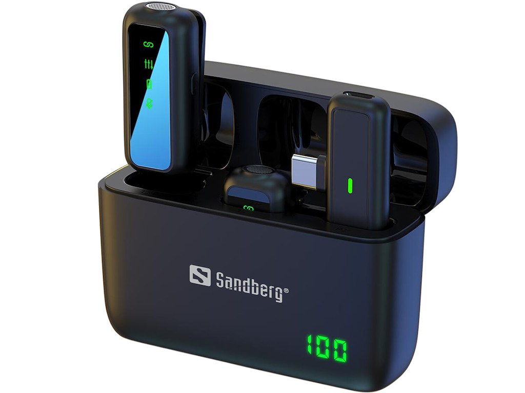 Sandberg 126-55 mikrofon Sort Clip-on mikrofon