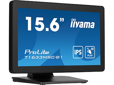 iiyama ProLite T1633MSC-B1 computerskærm 39,6 cm (15.6") 1920 x 1080 pixel Fuld HD LCD Berøringsskærm Sort