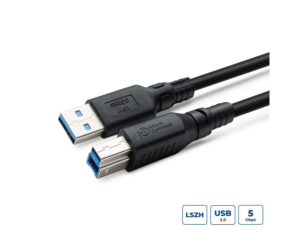 Microconnect USB3.0AB1B-LSZH Ikke kategoriseret