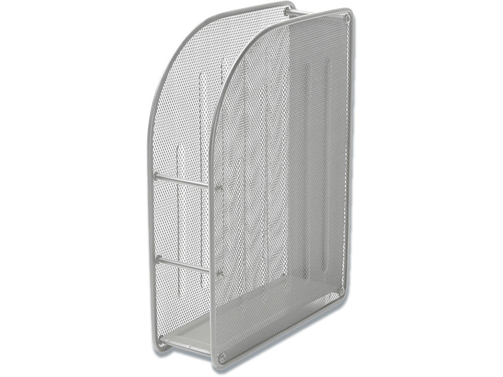 Tidskriftsamler sølv metal mesh A4