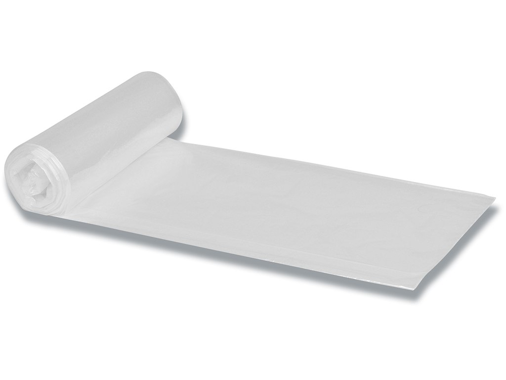 Affaldspose, 40 liter, 15 micron, Transparent, 1 rulle, 50 poser pr rulle, Abena
