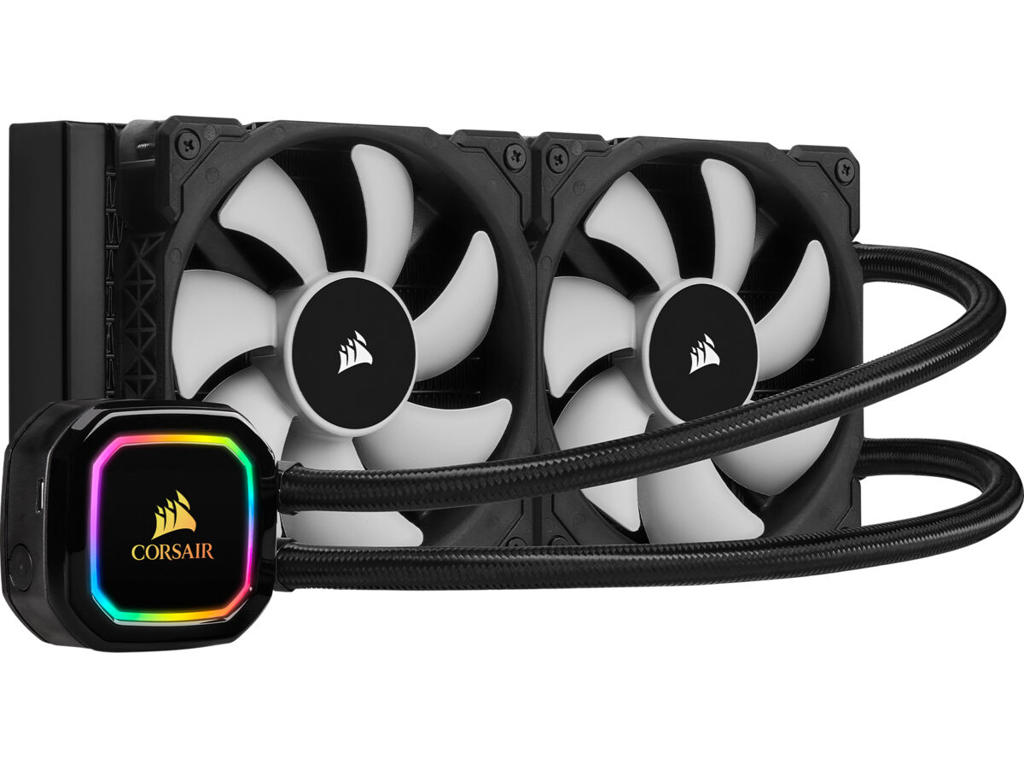 Corsair iCUE H100i RGB PRO XT Processor Alt-i-en væskekøler 12 cm Sort 1 stk