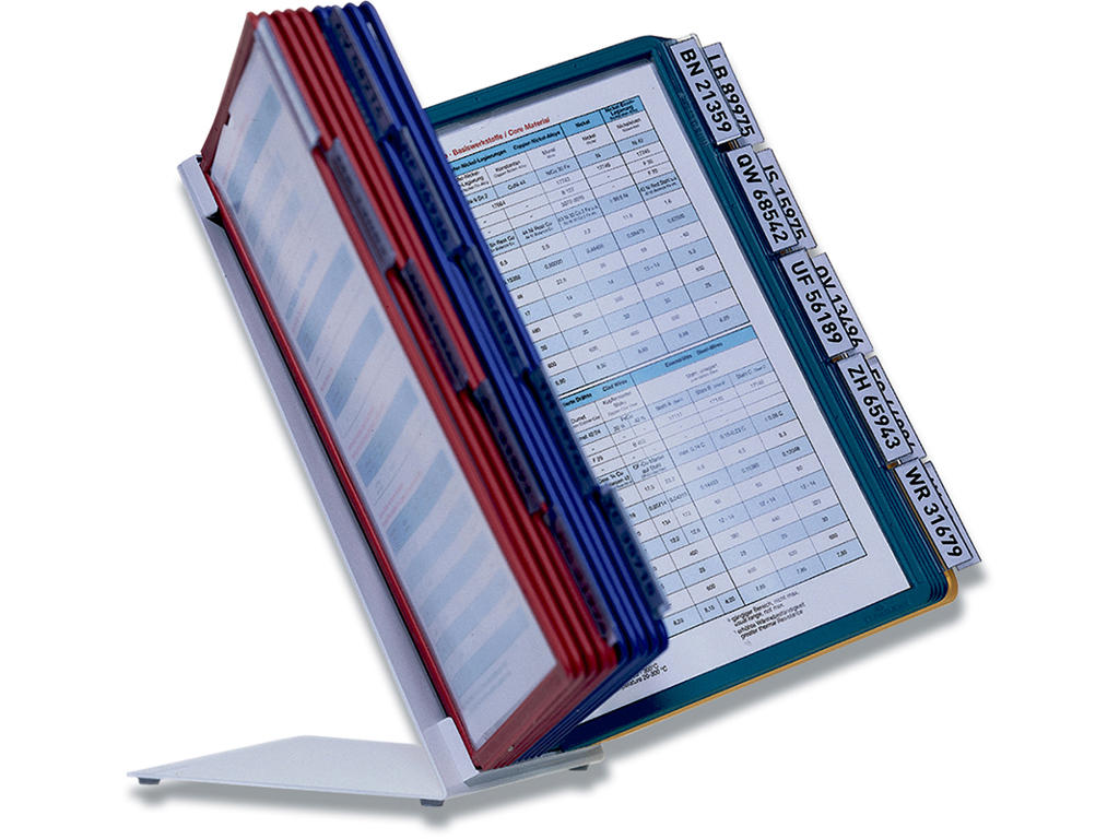 Registersystem, Bordmodel, Til 20 lommer (incl.), A4, Durable VARIO TABLE 20
