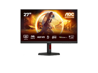 AOC G4 Q27G4ZR computerskærm 68,6 cm (27") 2560 x 1440 pixel Quad HD LED Sort, Rød