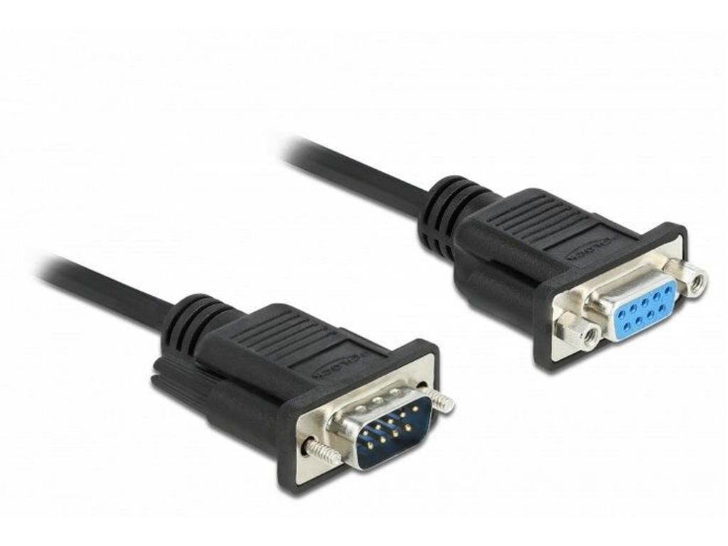 DeLOCK 86603 serielkabel Sort 3 m RS-232 Sub-D9