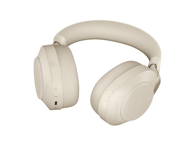 Jabra Evolve2 85 Headset Kabel & trådløs Kontor/Callcenter USB Type-C Bluetooth Beige