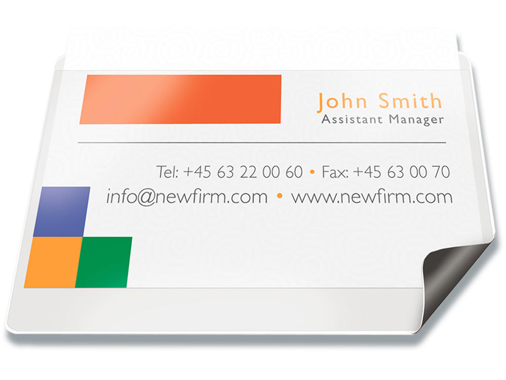 Magnetlomme, 35x102 mm, Åben på lang side, 1 stk, BNT Office 