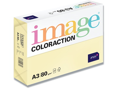 Kopipapir, Desert Pale Yellow, Farvenr YE23, A3, Image ColorAction 80 g/m² 