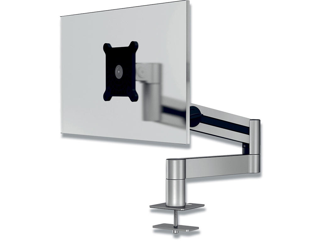 Skærmholder med arm til 1 skærm, Bord- og kabelgennemføringsbeslag, Durable PRO