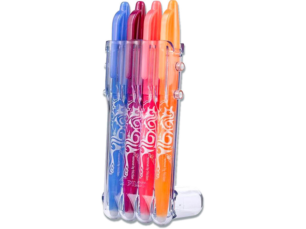 Rollerball gelpen, 0.7 mm, 0.35 mm, 4 farver, Pilot FriXion Ball BL-FR7