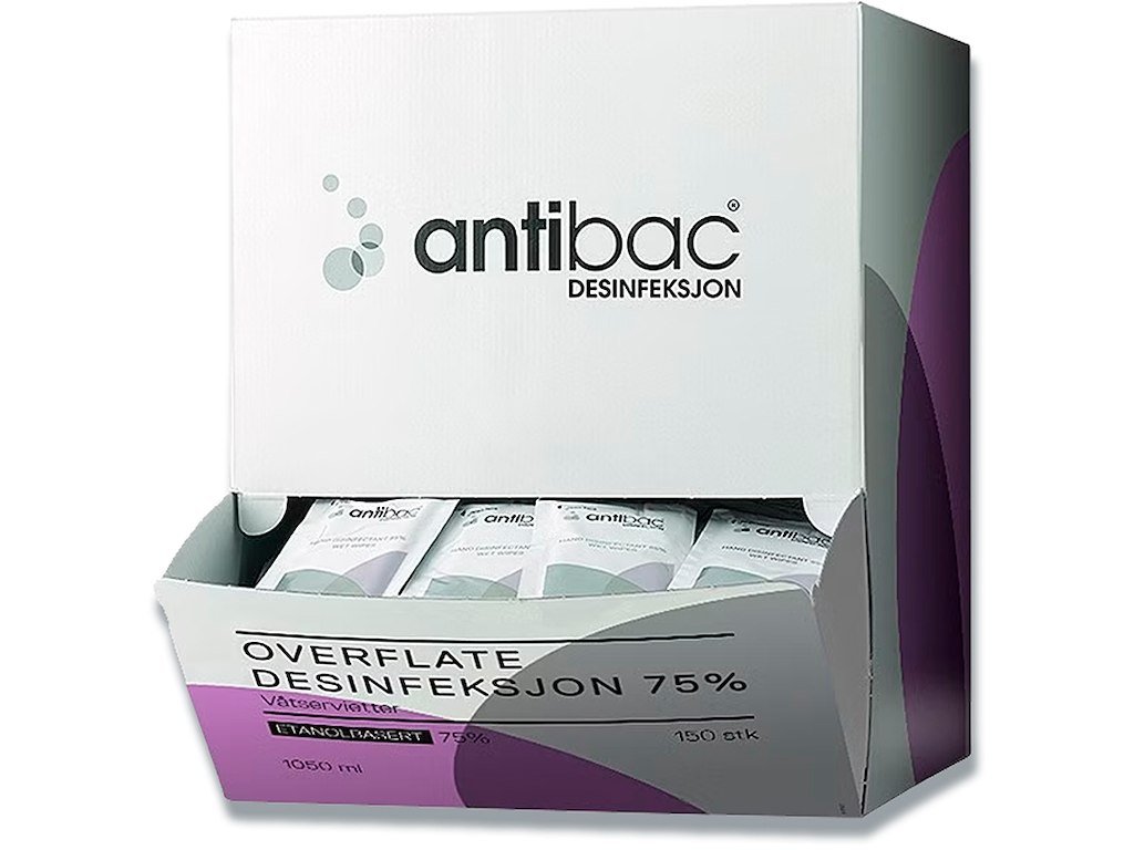 Overfladedesinfektion, Fødevaregodkendt, Servietter, 900 stk, Kiilto Pro Antibac 75%