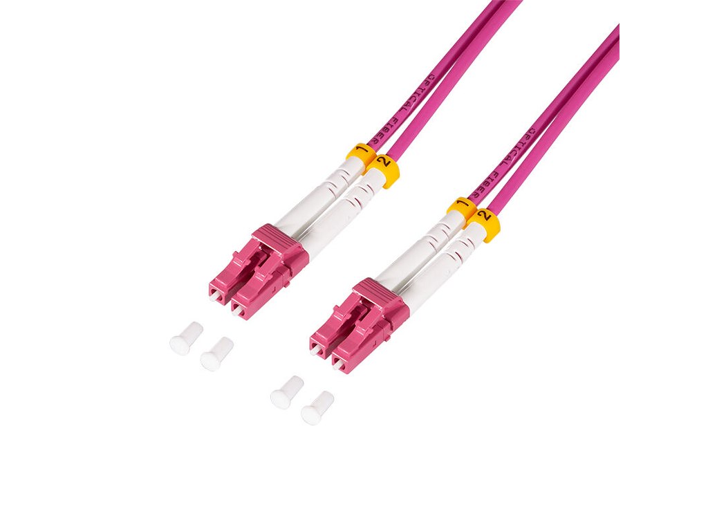 LogiLink FC4LC02 InfiniBand og fiberoptisk kabel 2 m 2x LC Lyserød