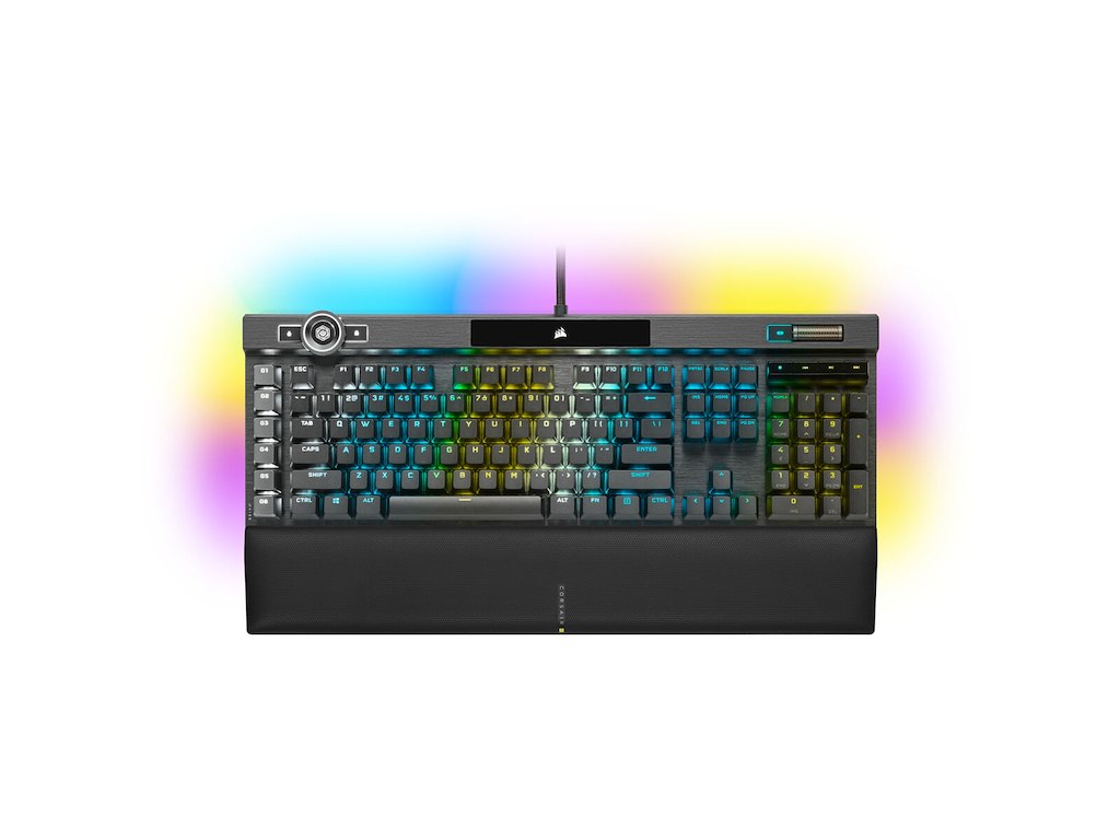 Corsair K100 RGB tastatur Spil USB QWERTY Hollandsk Sort