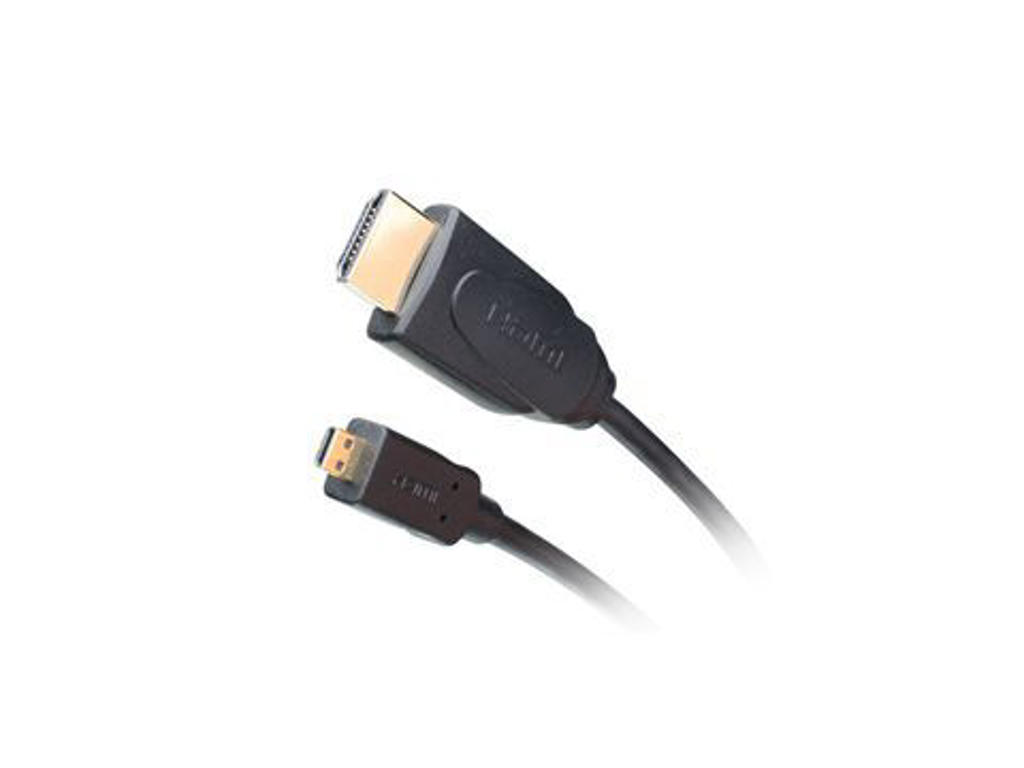 iogear GHDC3402 HDMI-kabel 2 m HDMI Type A (Standard) HDMI Type D (Micro) Sort