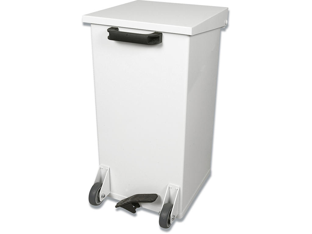 Affaldsspand, Pedal, 110 liter, Hvid, Carro-Line 