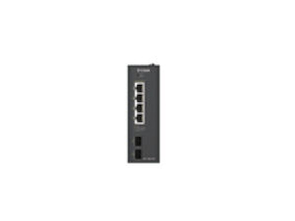 D-Link DIS-100G-06P netværksswitch Ikke administreret L2 Gigabit Ethernet (10/100/1000) Strøm over Ethernet (PoE) DIN rail Sort