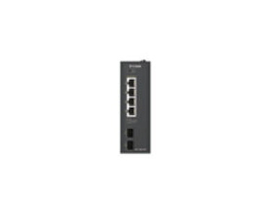 D-Link DIS-100G-06P netværksswitch Ikke administreret L2 Gigabit Ethernet (10/100/1000) Strøm over Ethernet (PoE) DIN rail Sort