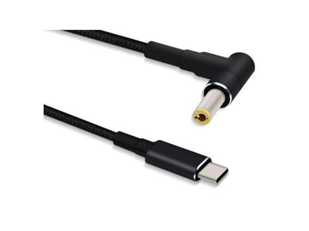 Microconnect USBC-DC-5A-15V kabel kønsskifter 5.5*2.5 Sort
