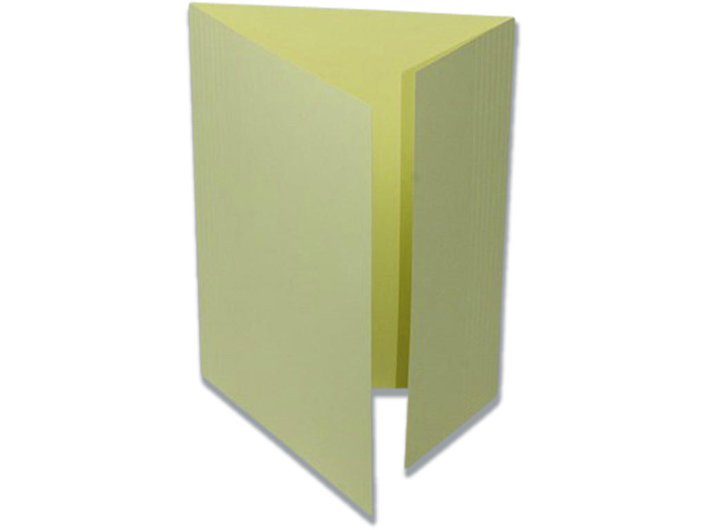 Sagsmappe, 1 klap, Folio, Gul, Ferco Nr. 103/8 Med 8 cm udvidelse 