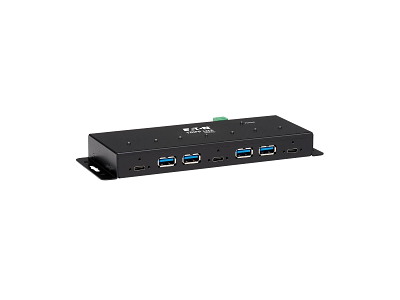 Tripp Lite U460-4A3C-IND interface hub USB 3.2 Gen 2 (3.1 Gen 2) Type-C 10000 Mbit/s Sort