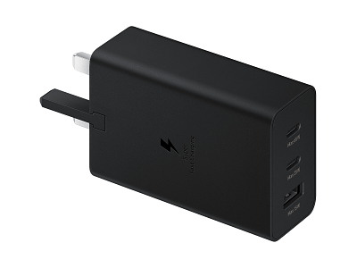 Samsung 65W Trio Universal Power Adapter Universel Sort USB Hurtig opladning Indendørs
