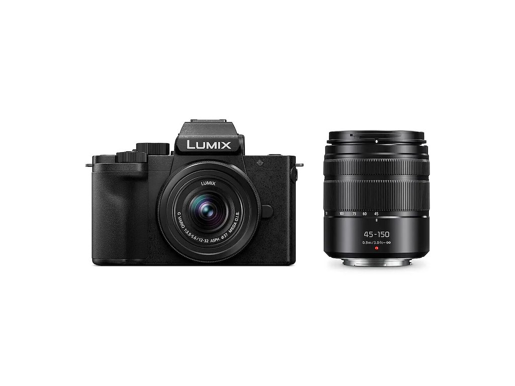 Panasonic Lumix G 100D 12-32mm +45-150mm 4/3" Kompakt kamera 20,3 MP MOS 5184 x 3888 pixel Sort