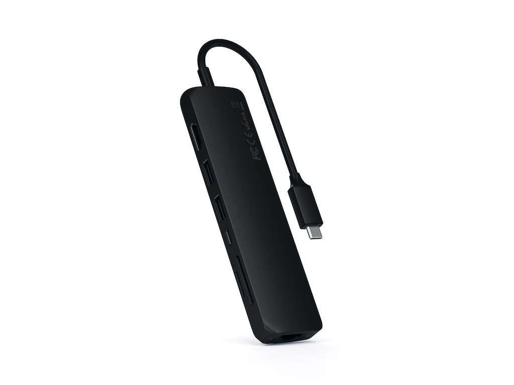 Satechi ST-UCSMA3K dockingstation Ledningsført USB 3.2 Gen 1 (3.1 Gen 1) Type-C Sort