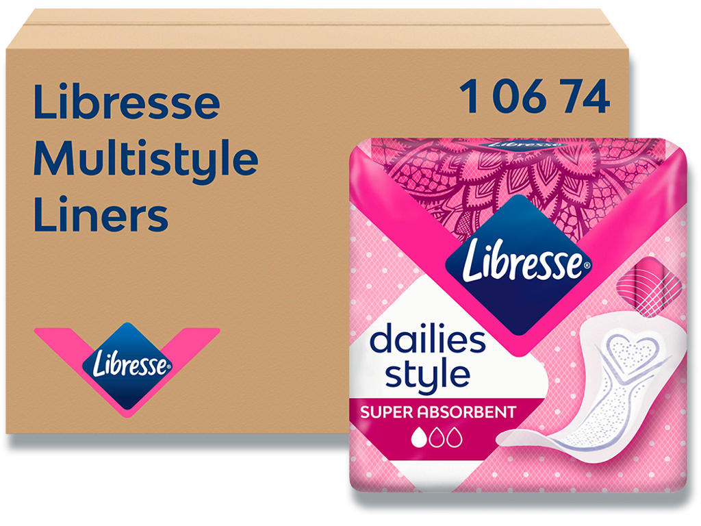 Trusseindlæg, 2 pakker, 150 stk pr pakke, Libresse Multistyle 