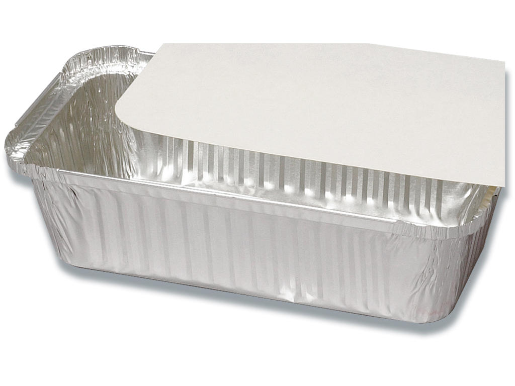 Aluminiumsbakke, Uden låg, 22.5x11.3x5.8cm, 910 ml, 1000 stk, Abena