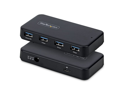 StarTech.com ST4300USB3V2-UE interface hub USB 3.2 Gen 1 (3.1 Gen 1) Type-C 5000 Mbit/s Sort