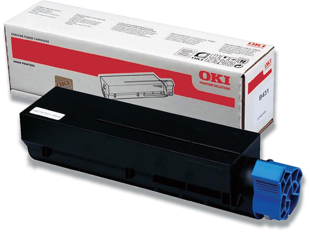 Toner, B431-MB431-MB471-MB491, Black-sort, 7.000 sider, OKI 44574802