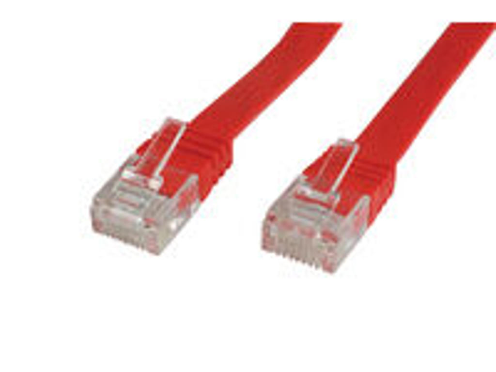 Microconnect V-UTP602R-FLAT netværkskabel Rød 2 m Cat6 U/UTP (UTP)