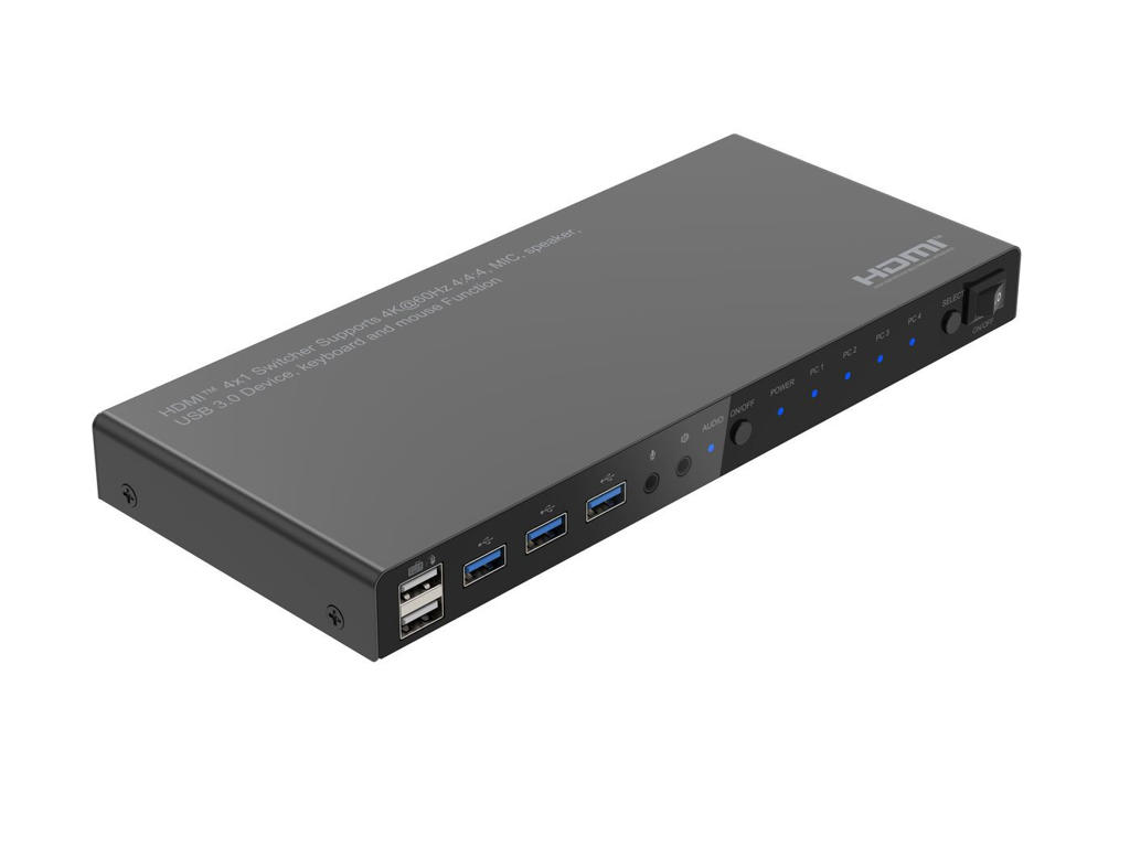 Microconnect MC-HDMIKVM0401-USB3-4K Ikke kategoriseret