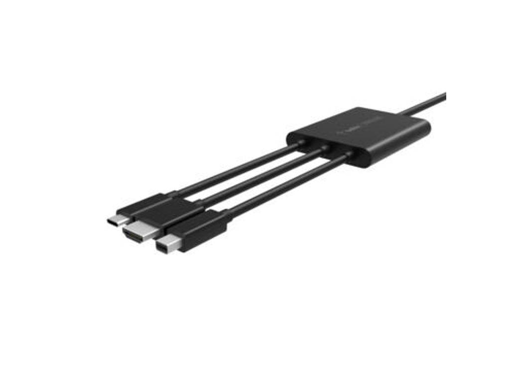 Belkin B2B169 videokabel adapter 24 m HDMI + USB Mini DisplayPort Sort