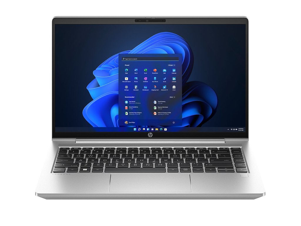 HP ProBook 445 G10 AMD Ryzen™ 5 7530U Laptop 35,6 cm (14") Fuld HD 16 GB DDR4-SDRAM 256 GB SSD Wi-Fi 6E (802.11ax) Windows 11 Pro Sølv