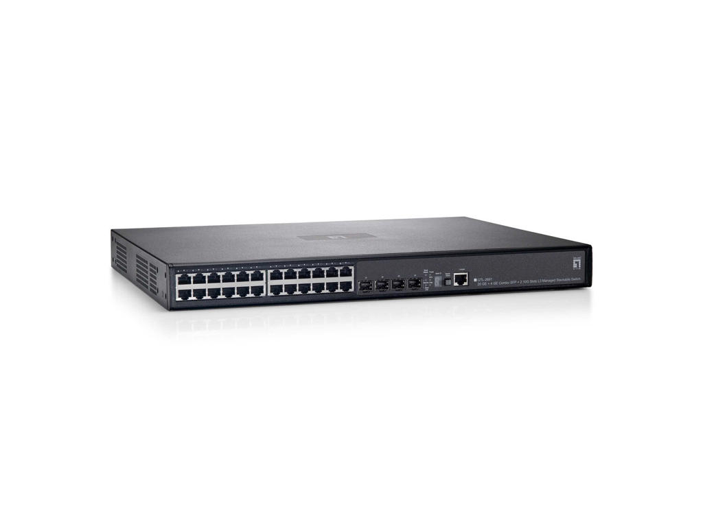 LevelOne GTL-2691 netværksswitch Administreret L3 Gigabit Ethernet (10/100/1000) Sort