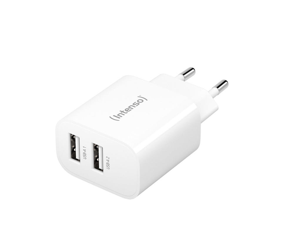 Intenso POWER ADAPTER 2XUSB-A/7802412 Universel Hvid Vekselstrøm Indendørs