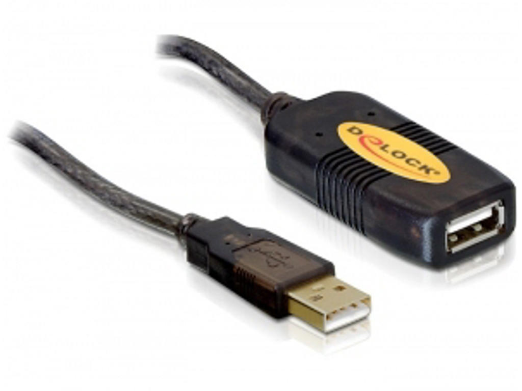 DeLOCK Cable USB 2.0, 5m USB-kabel Sort