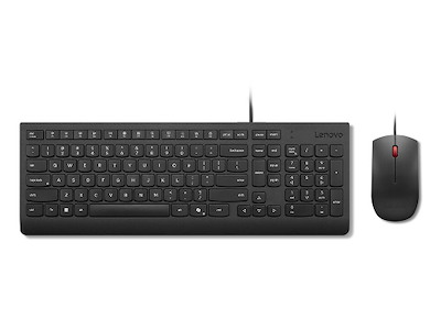Lenovo 4X31R64414 tastatur Mus inkluderet Universel USB Tysk Sort