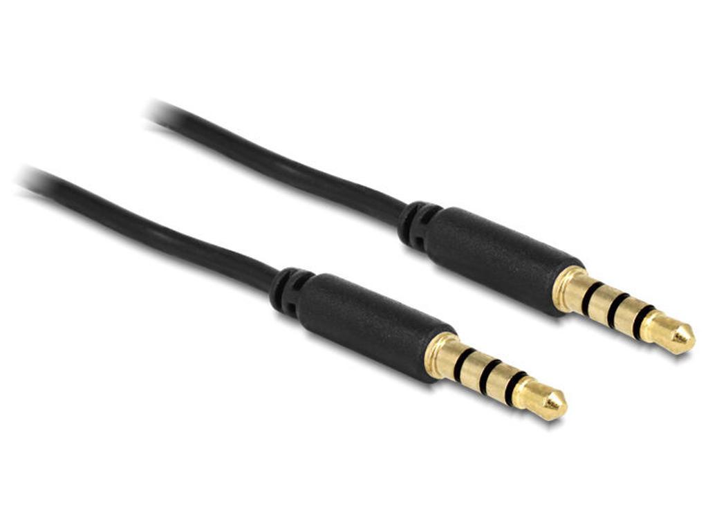 DeLOCK 83436 lydkabel 2 m 3.5mm Sort