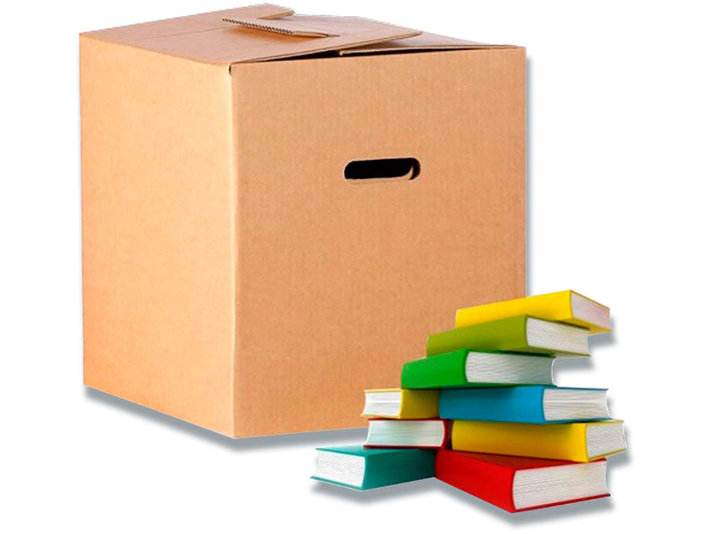 Bogflyttekasse 375x341x377 mm - 4 mm enk