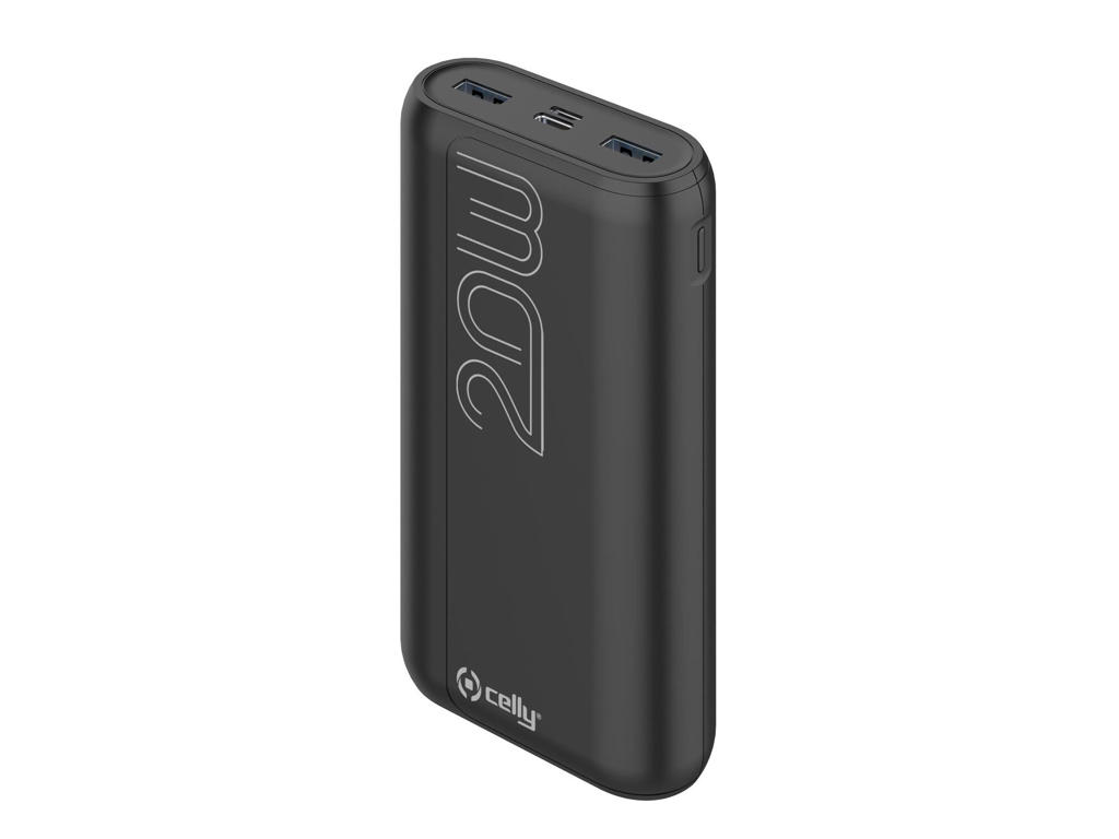 Celly PBPD20000EVOBK powerbank 20000 mAh Sort