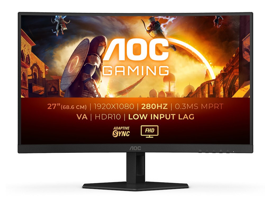 AOC G4 C27G4ZXE computerskærm 68,6 cm (27") 1920 x 1080 pixel Fuld HD LED Sort, Grå