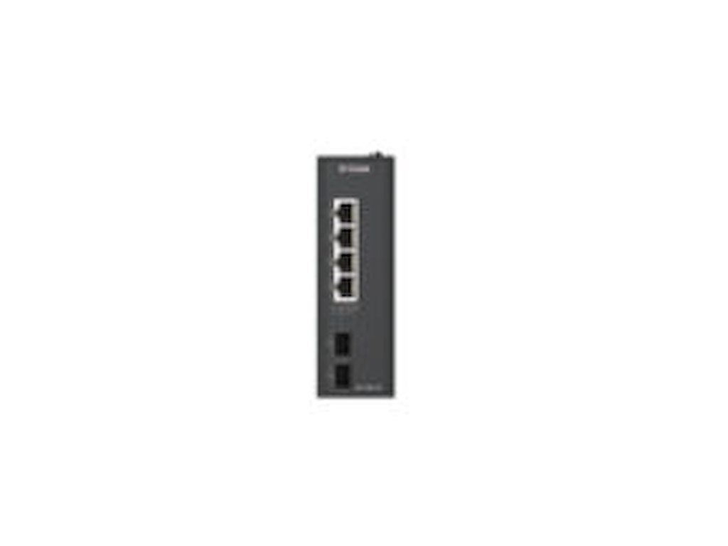 D-Link DIS-100G-06 netværksswitch Ikke administreret L2 Gigabit Ethernet (10/100/1000) DIN rail Sort