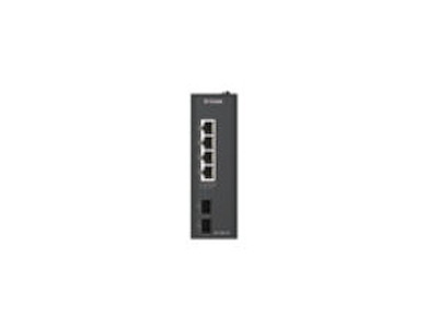 D-Link DIS-100G-06 netværksswitch Ikke administreret L2 Gigabit Ethernet (10/100/1000) DIN rail Sort