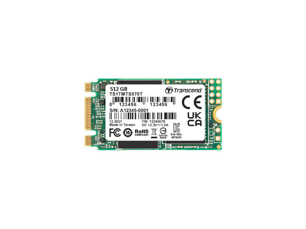 Transcend MTS570T-I 256 GB M.2 Serial ATA III 3D NAND
