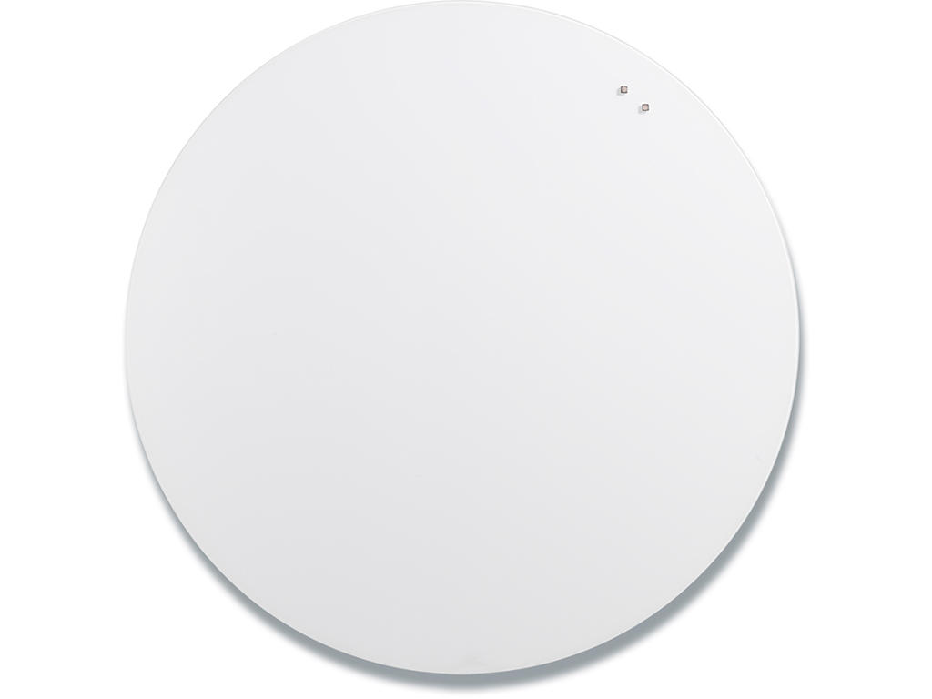 Glastavle, Magnetisk, Ø100 cm, Hvid, Naga Pure White 