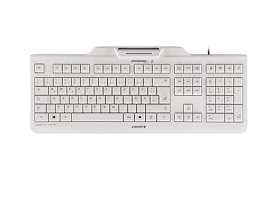CHERRY KC 1000 SC tastatur Kontor USB QWERTZ Tysk Grå